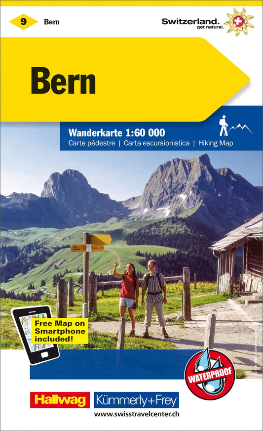 KÜMMERLY+FREY Wanderkarte 325902209 Bern 1:60'000 Idealshop