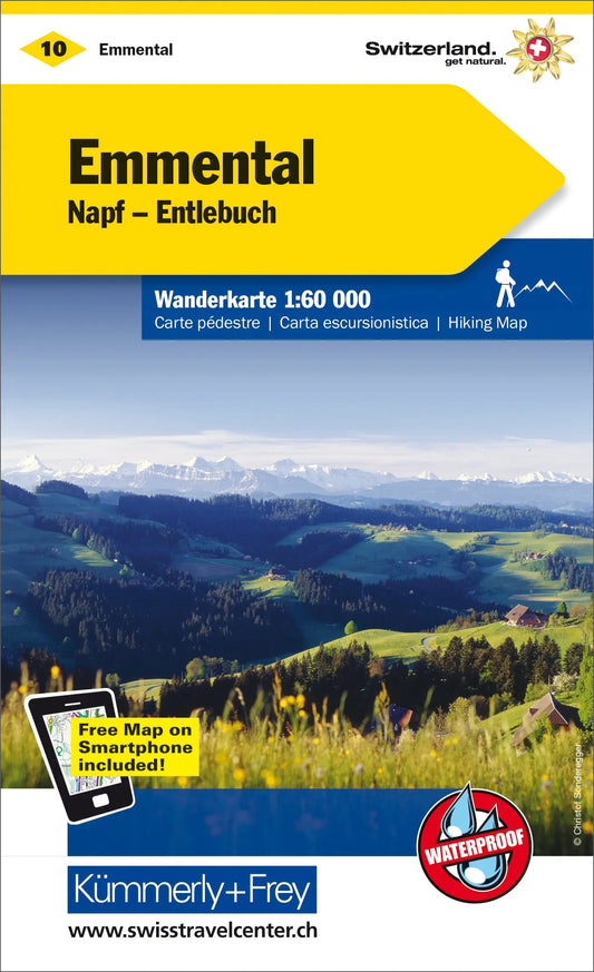 KÜMMERLY+FREY Wanderkarte 325902210 Emmental-Entlebuch 1:60'000 Idealshop