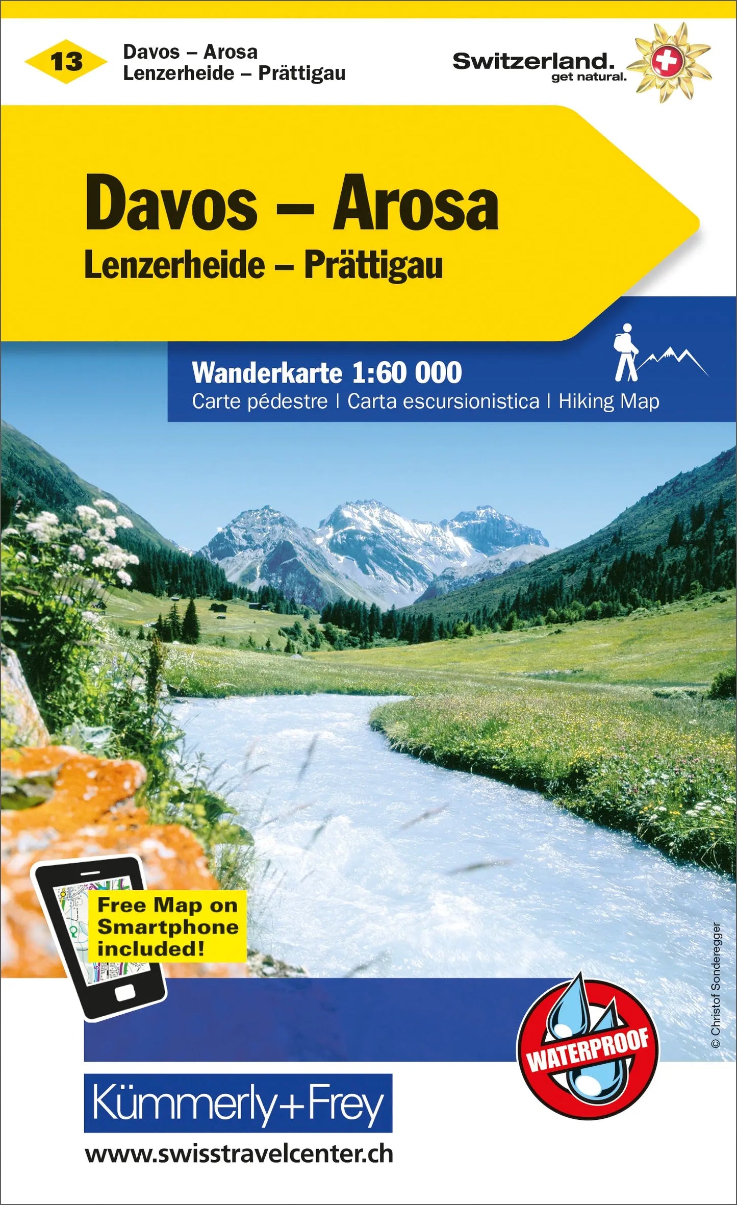 KÜMMERLY+FREY Wanderkarte 325902213 Davos-Arosa 1:60'000 Idealshop