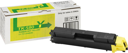 KYOCERA Toner-Modul yellow TK-580Y FS-5150DN 2800 Seiten Idealshop