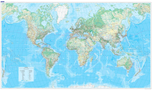 KÜMMERLY  Plano-Weltkarte       138x83cm Idealshop