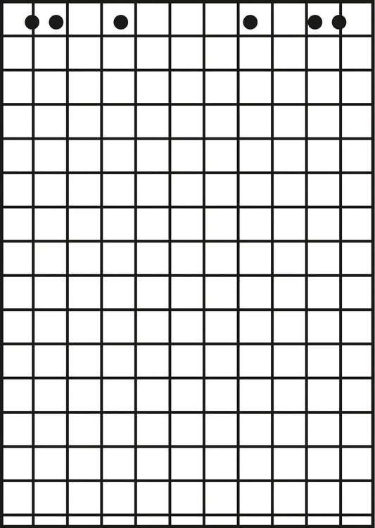 LANDRE Flipchart-Block 68x99cm 100050592 80g, kariert 5x20 Blatt Idealshop