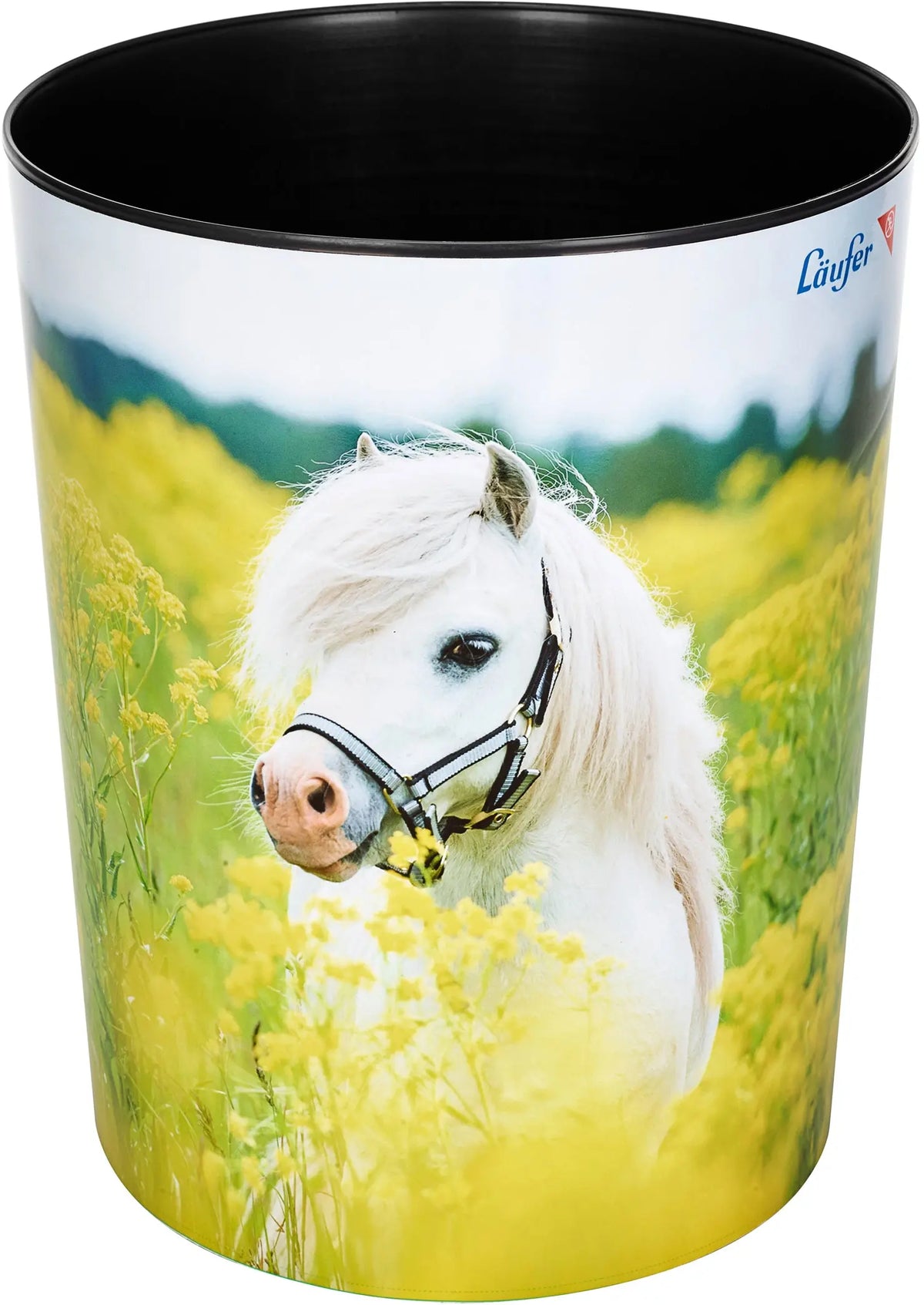 LÄUFER Papierkorb 26662 Pferd im Rapsfeld 13lt Idealshop