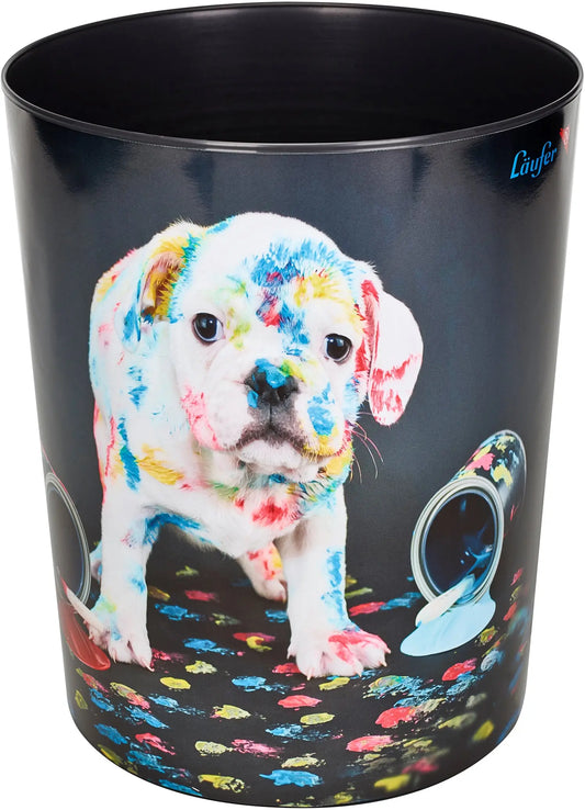 LÄUFER Papierkorb 26663 Bunter Hund 13lt Idealshop