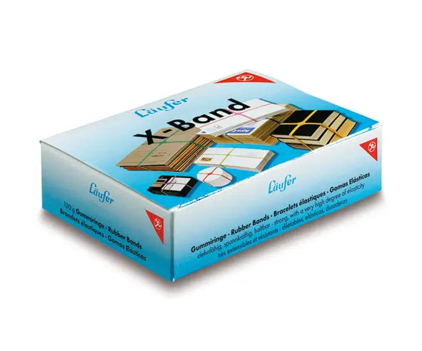 LÄUFER Rondella Gummibänder X-Band 59102 farbig ass., Xx11mm 100g Idealshop