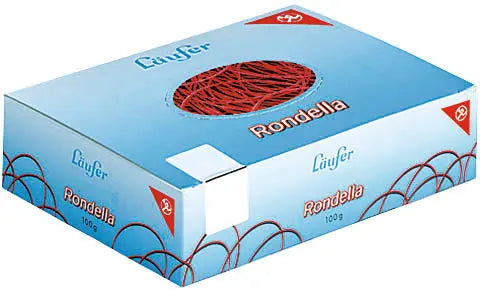 LÄUFER Rondella Gummiringe Nr. 10 50547 rot, 65mmx1,4mm 100g Idealshop