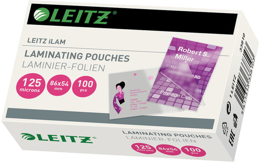 LEITZ     Laminiertasche         54x86mm