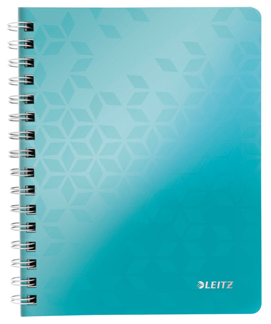 LEITZ Notizblock WOW PP A5 46410051 eisblau kariert Idealshop