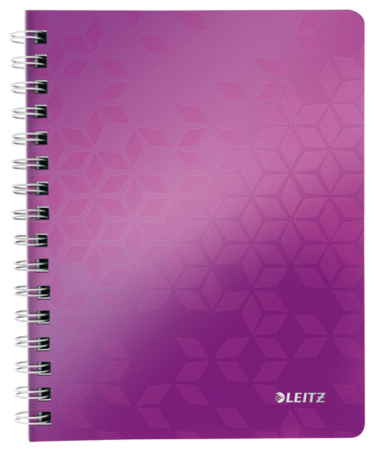 LEITZ Notizblock WOW PP A5 46410062 violett kariert Idealshop