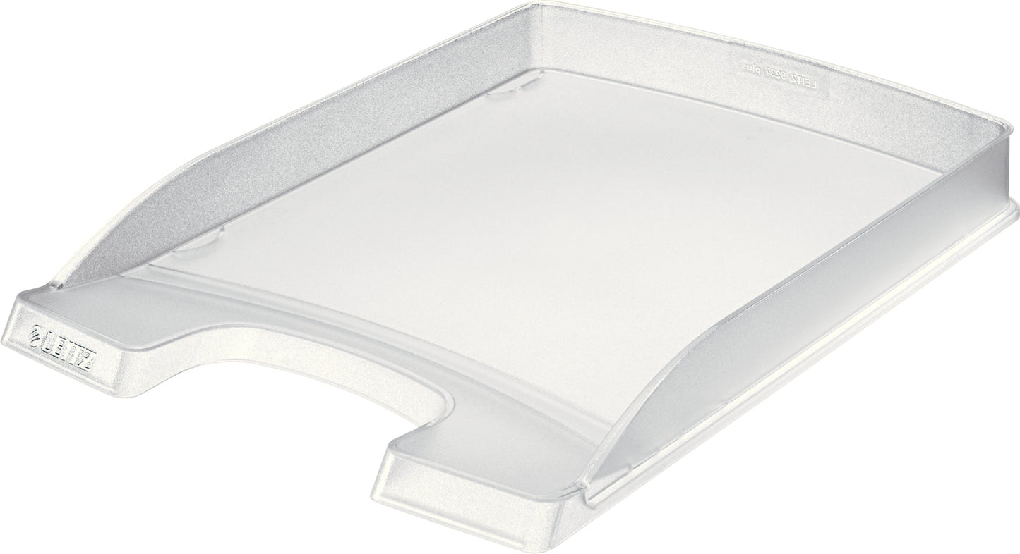 LEITZ Plus Briefkorb, flach A4 52370003 frost Idealshop