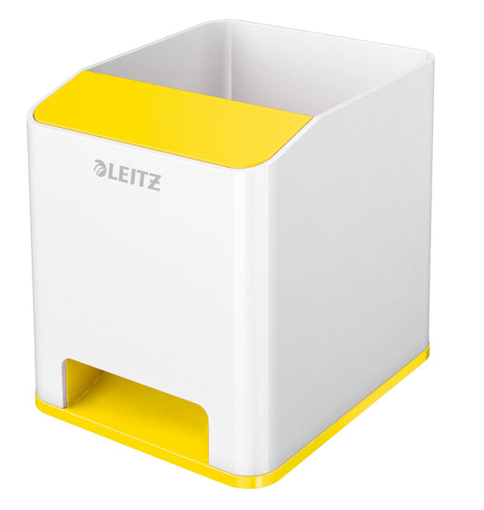 LEITZ Sound Stifteköcher WOW 5363-10-16 weiss/gelb Idealshop