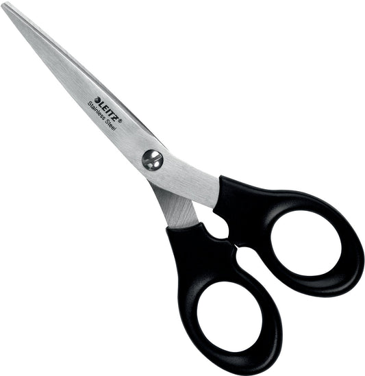 LEITZ Edelstahl Schere 16.5cm 5423-00-95 schwarz Idealshop