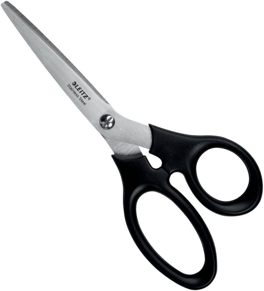 LEITZ Edelstahl Schere 18.5cm 5424-00-95 schwarz Idealshop