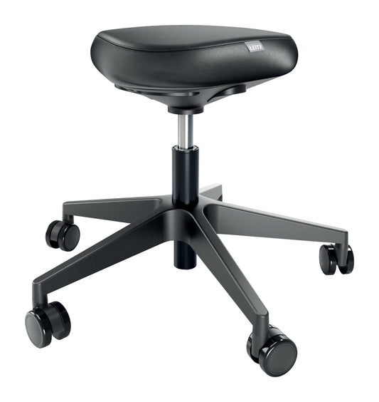 LEITZ Sitzhocker Ergo Active 6578-00-95 Mit Rollen, Schwarz Idealshop