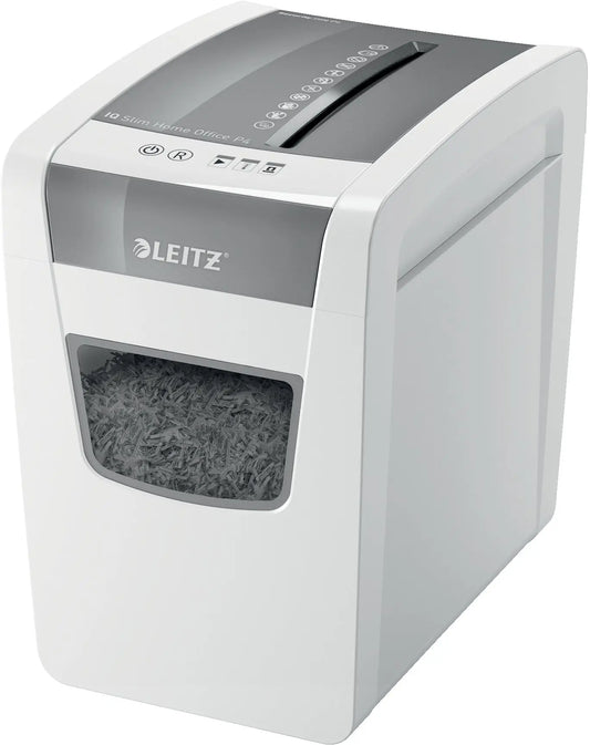 LEITZ Aktenvernichter IQ 8001-00-00 Home Office Slim, P-4, 23lt Idealshop