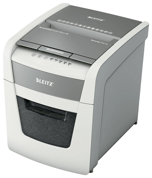LEITZ Aktenvernichter IQ AF 80352000 Small Office 50, P-4, 20lt Idealshop