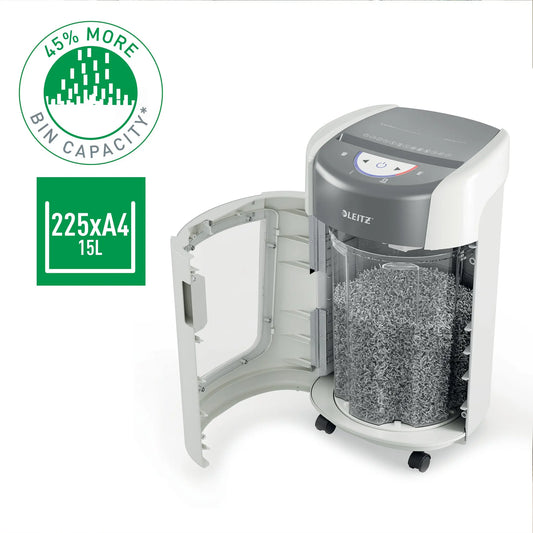 LEITZ Aktenvernichter OptiMax 8358-20-00 Home Office 225, P5, 15lt Idealshop