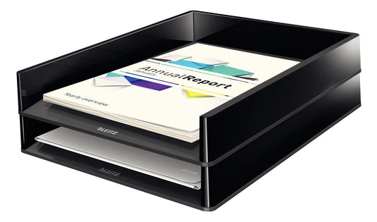 LEITZ Briefkorb Duo Color A4 53610095 schwarz Idealshop