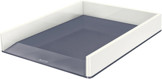 LEITZ Briefkorb WOW A4 5361-10-01 weiss/grau Idealshop