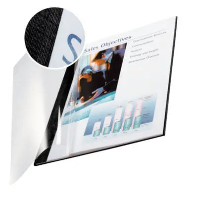 LEITZ Buchbindemappe 3,5mm A4 73980095 schwarz 10 Stück Idealshop