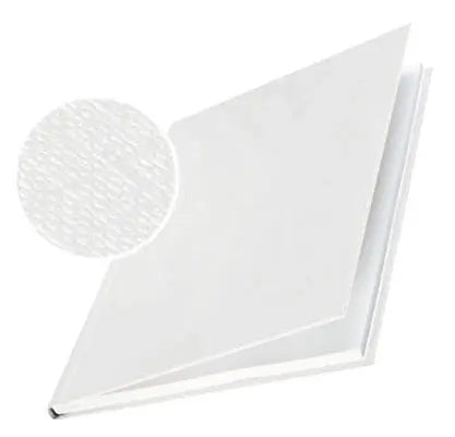 LEITZ Buchbindemappen Hard Cover A4 73900001 weiss, 3.5mm, Leinen 10 Stück Idealshop