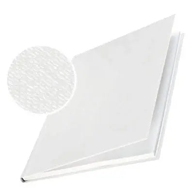 LEITZ Buchbindemappen Hard Cover A4 73910001 weiss, 7mm, Leinen 10 Stück Idealshop