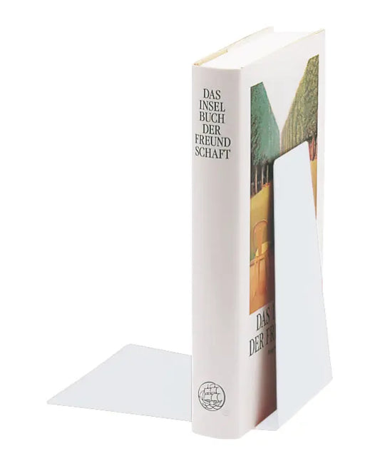 LEITZ Buchstütze Metall 52980001 weiss 12,5x14,5x14cm Idealshop
