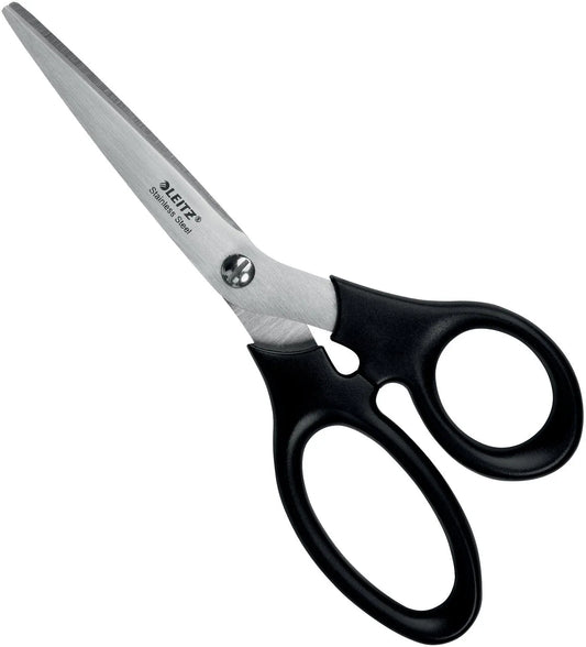 LEITZ Edelstahl Schere 18.5cm 5424-00-95 schwarz Idealshop