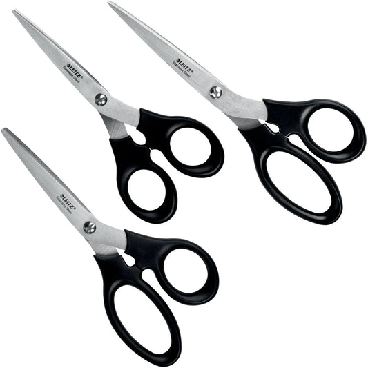 LEITZ Edelstahl Scherenset 3-teilig 5426-00-95 16.5/18.5/20cm Idealshop