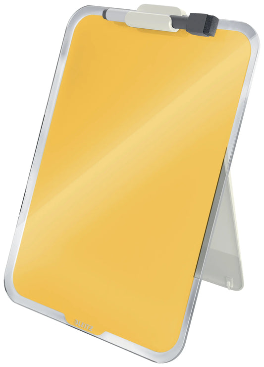 LEITZ Glass Noteboard Cosy 3947-00-19 gelb 33x25x7.5cm Idealshop