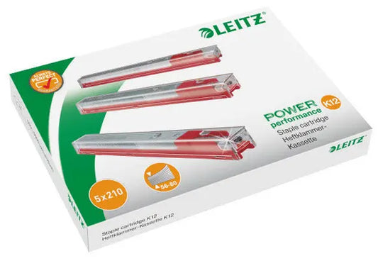 LEITZ Heftklammer-Kassette K12 5594-00-00 rot 1050 Stück Idealshop