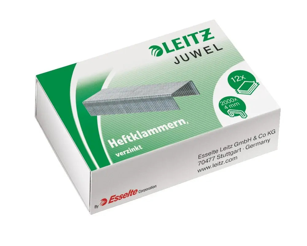 LEITZ Heftklammern Juwel 4mm 5640-00-00 verzinkt 2000 Stück Idealshop