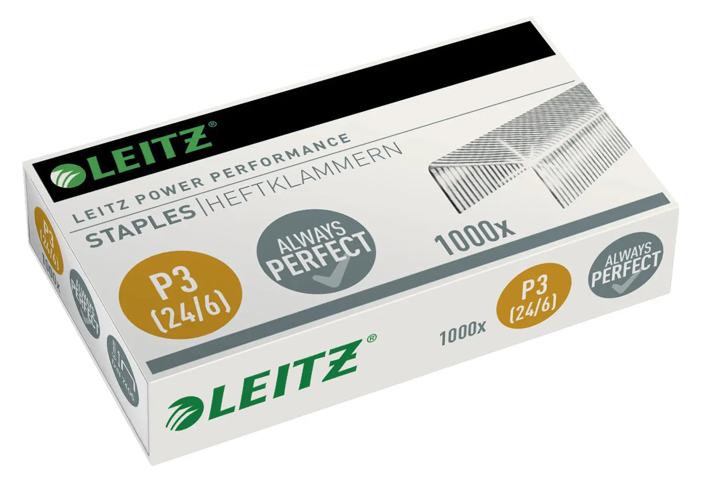 LEITZ Heftklammern P3 24/6 mm 5570-00-00 verzinkt 1000 Stk Idealshop