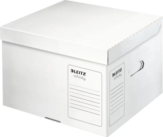 LEITZ Infinity Box mit Deckel M 61030000 weiss 350x320x265mm Idealshop