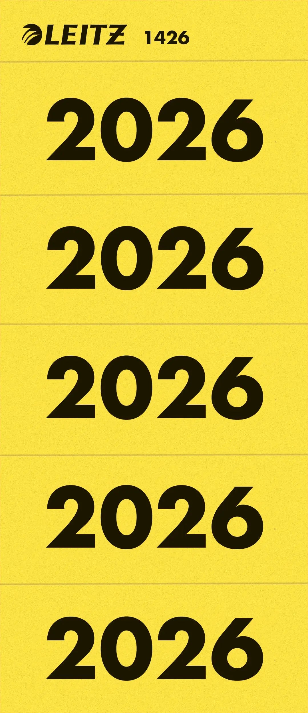 LEITZ Jahreszahl Etiketten 2026 1425-00-25 gelb 100 Stück Idealshop