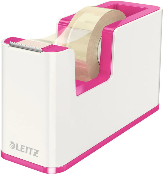 LEITZ Klebebandabroller WOW 19mmx33m 53641023 weiss/pink Idealshop