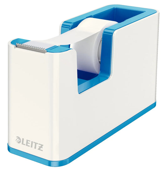 LEITZ Klebebandabroller WOW 19mmx33m 53641036 weiss/blau Idealshop