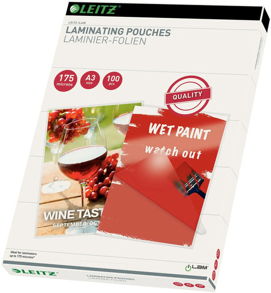 LEITZ Laminiertasche A3 16932 glanz, 175my 100 Stk Idealshop