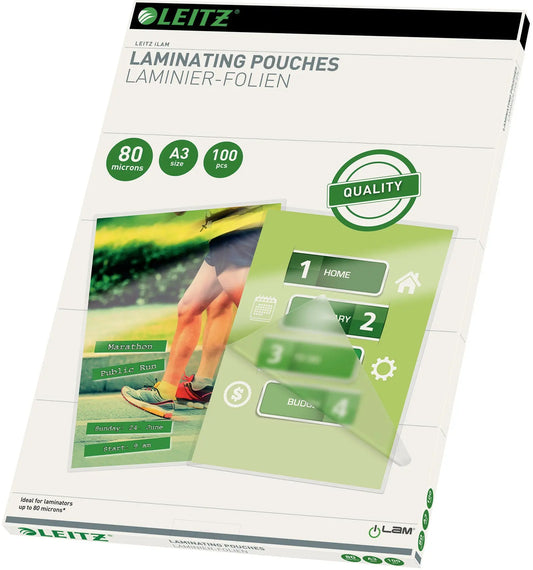 LEITZ Laminiertasche A3 33819 glanz, 80my 100 Stk Idealshop