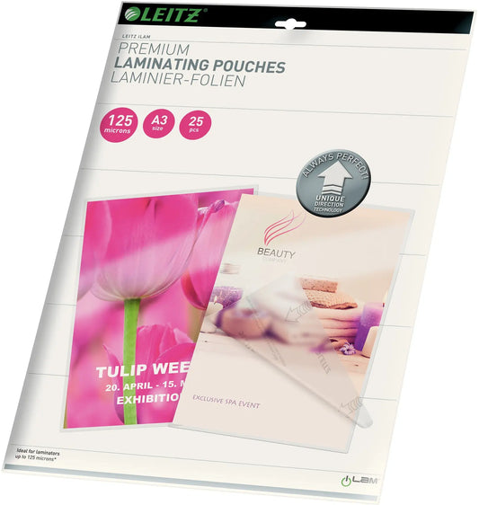 LEITZ Laminiertasche A3 74890000 glanz, 125my 25 Stk Idealshop