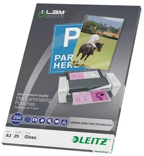 LEITZ Laminiertasche A3 74910000 glanz, 250my 25 Stk Idealshop