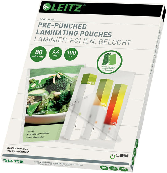 LEITZ Laminiertasche A4 16918 glanz, 80my 100 Stk Idealshop
