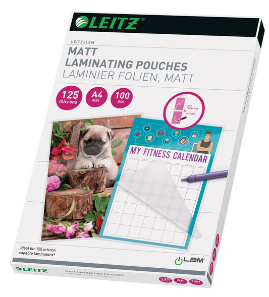 LEITZ Laminiertasche A4 16926 matt, 125my 100 Stk Idealshop