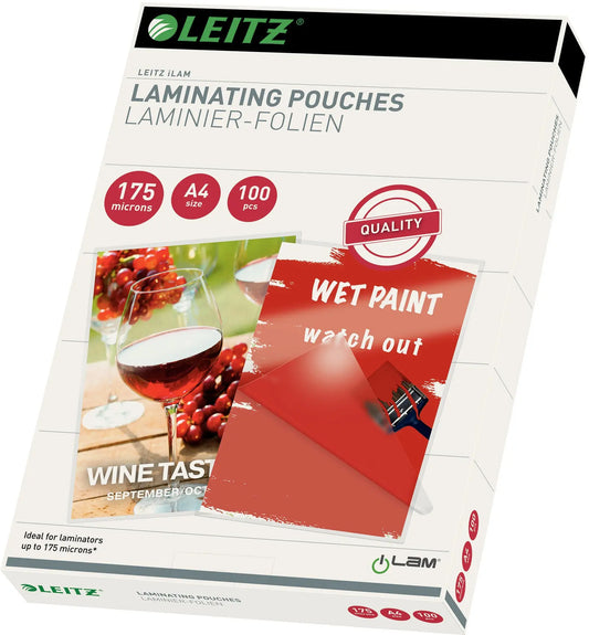LEITZ Laminiertasche A4 16933 glanz, 175my 100 Stk Idealshop