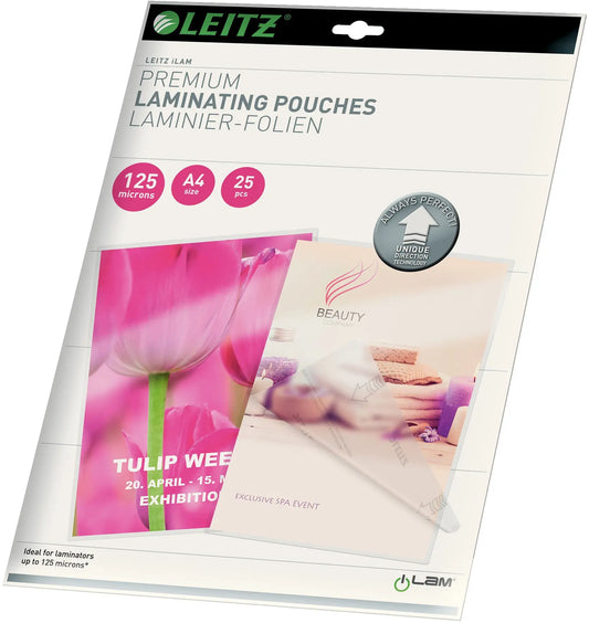 LEITZ Laminiertasche A4 74820000 glanz, 125my 25 Stk Idealshop
