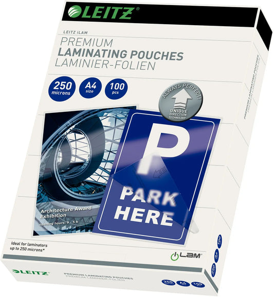 LEITZ Laminiertasche A4 74840000 glanz, 250my 100 Stk Idealshop