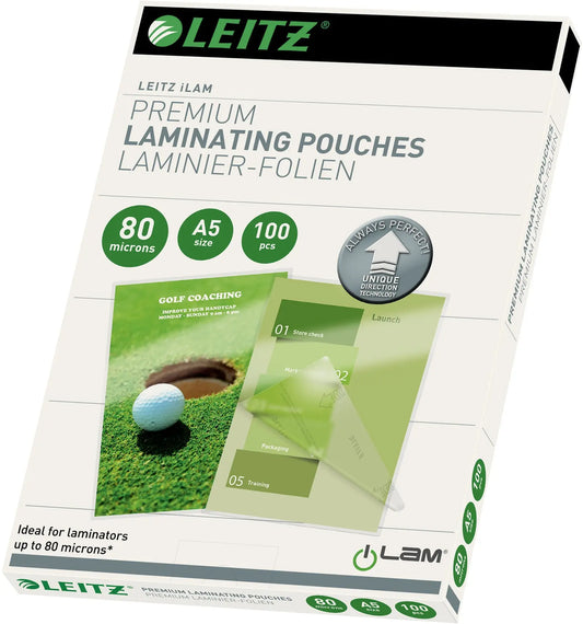 LEITZ Laminiertasche A5 74920000 glanz, 80my 100 Stk Idealshop