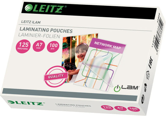 LEITZ Laminiertasche A7 33805 glanz, 125my 100 Stk Idealshop