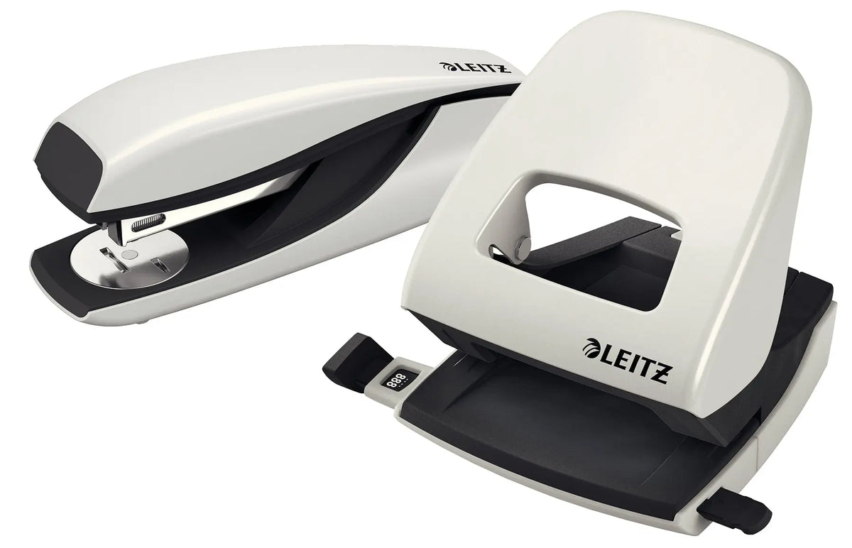 LEITZ Locher/Hefter WOW 5095 5095-10-01 weiss, Bundle 30 Blatt Idealshop