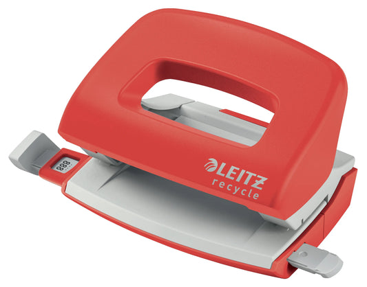 LEITZ Locher NeXXt Recycle 5010-00-25 rot, CO2 neutral 10 Blatt Idealshop